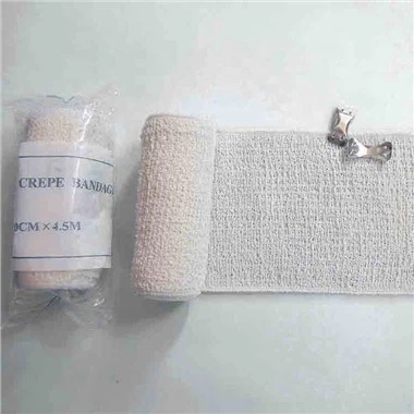 Rhwymyn crêp ar gyfer ysigiad ffêr